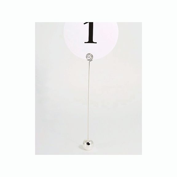 Table Number Holder Silver