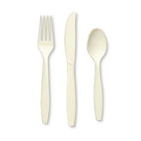 Ivory Plastic Cutlery