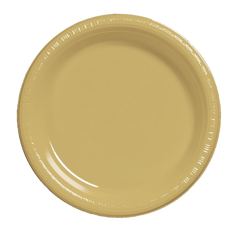 Gold Plastic Plates