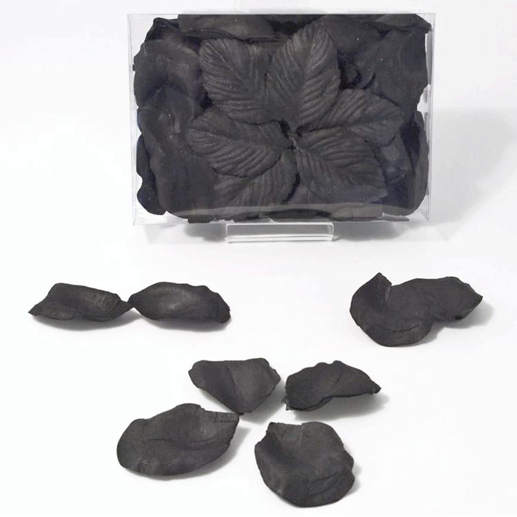 Black Rose Petals Paper x 100
