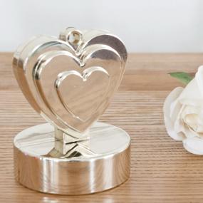 Champagne Ivory Heart Balloon Weight