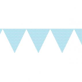Pale Blue Paper Bunting