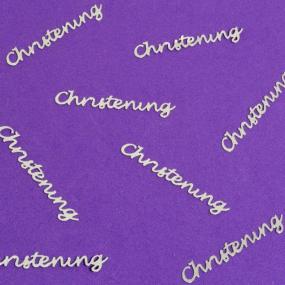 Silver Christening Table Confetti