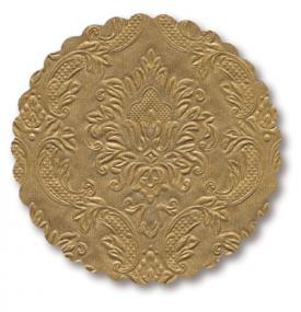 Moments Ornament Embossed Gold Coasters