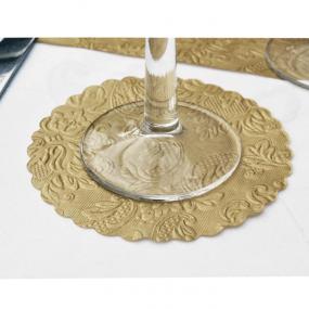Moments Ornament Embossed Gold Coasters