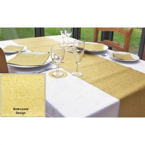 Moments Ornament Gold Embossed Paper Table Runner