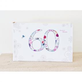 Vintage Style 60th Birthday Guest Book