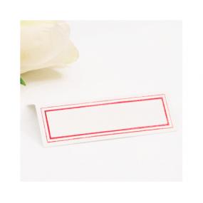 Red and White Place Cards x 12