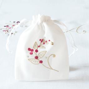 Red and Gold Christmas Gift Bag - Sparkle Berry