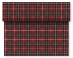 Red and Green Tartan Paper Table Runner