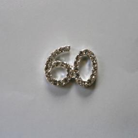 Small Diamante 60 Cake Decoration