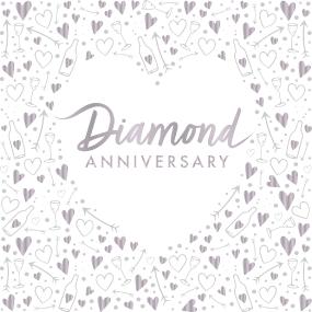 3 Ply Diamond Anniversary Celebration Luncheon Napkins