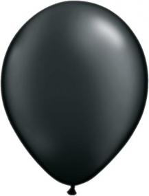 Pearl Black Latex Balloons Pack 25