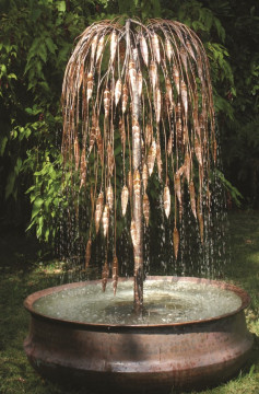 Copper Willow Tree with Copper Pond