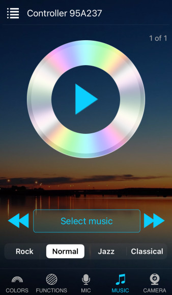 Smart Lights App Music Player
