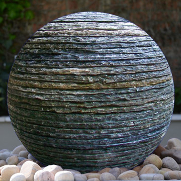 Layered Slate Belmont Water Sphere