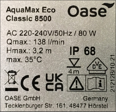 AquaMax Classic Label