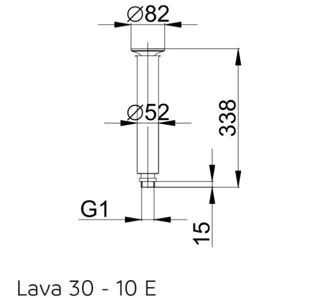 Lava 30-10 E Fountain Nozzle Dimensions