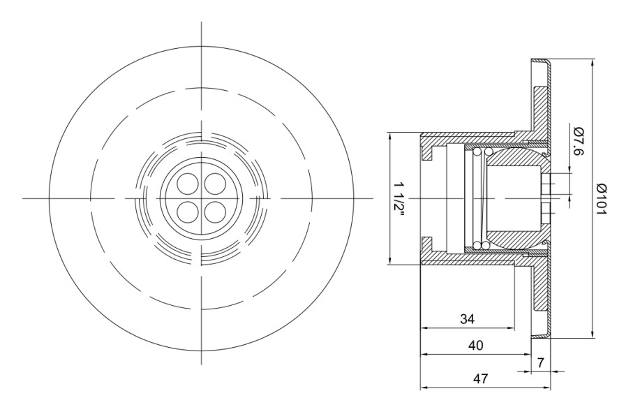 Inflow Nozzle Dimensions