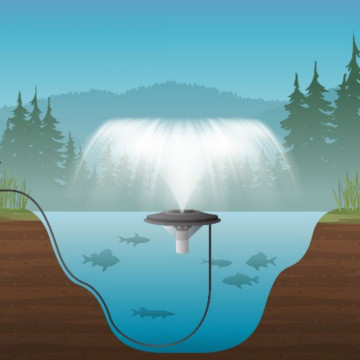 Trumpet Floating Aerating Fountain