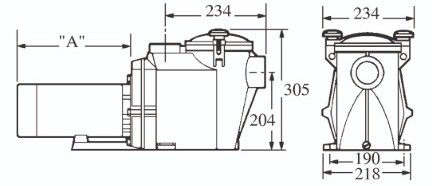 RS II VSTD 2.0HP Dimensions