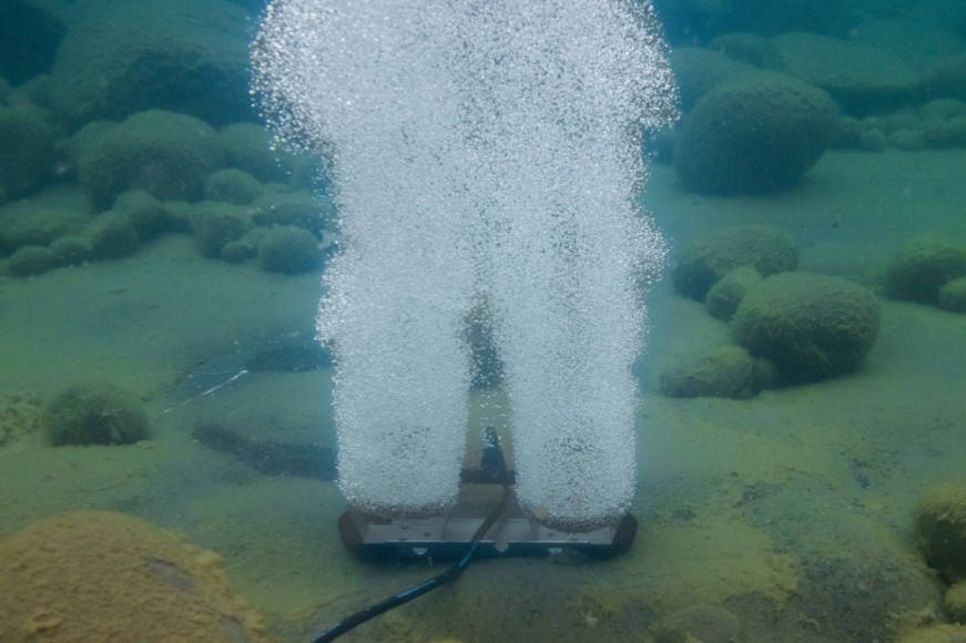 Sub Surface Air Diffuser in action