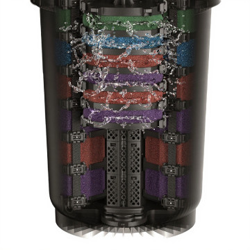 Filtoclear 60000&90000 White backround cleaning process image