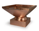 Square Copper Bowl With Spillway