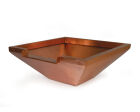 Square Copper Bowl With Spillway