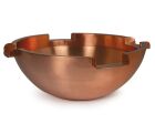 Circular Copper Bowl With 4 Spillways