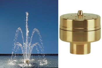 3 Tier Fountain Nozzle 19 High Flow Jets