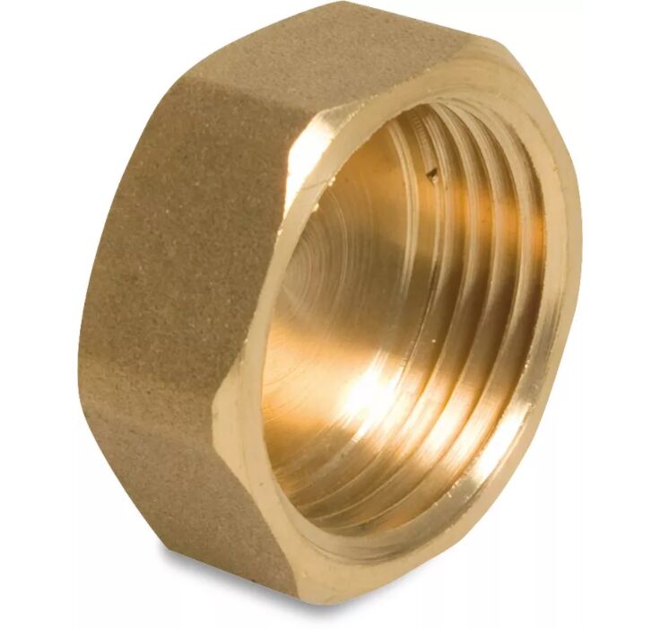 1/2 Inch BSP Brass End Cap | Fittings - Water Garden UK