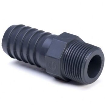 3” BSP Male/76mm (3”) PP Hose Tail