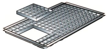 L72cm x W36.5cm Steel Grid with Access Hatch