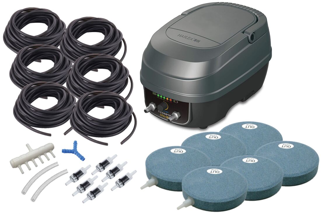 CP7200 Pond Aerator Set with Battery BackUp Water Garden UK