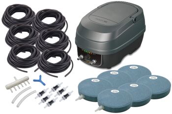 CP7200 ECO Pond Air Pump Kit (with Battery Backup)