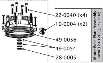 Motor Base Plate Assembly for Fraction Series Aerator