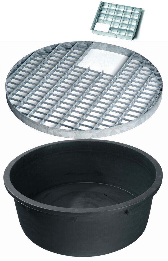 112cm Water Feature Reservoir & Steel Grid Water Garden UK