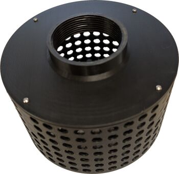 2 1/2" BSPF Black Tin Can Strainer