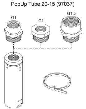 PopUp Tube 20-15 Fountain Riser