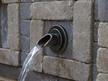 Circle Bronze Water Spout