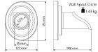 Circle Copper Water Spout