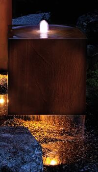 Cube 60 - CorTen Steel including Cube Stand 70