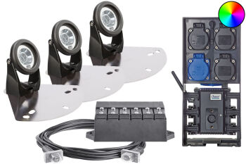 RGB LED Light Set for Pond Jet Fountain