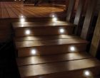 Stainless Steel Solar LED Deck Lights (Set of 8)