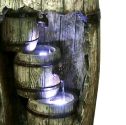Cascading Barrels with LED Lights
