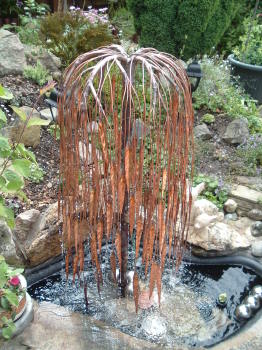 Weeping Willow - Copper Water Sculpture