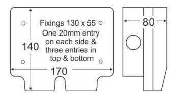 Double 13A Outdoor Electrical Socket IP66