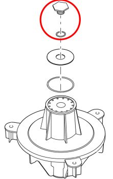 Spare Pond Jet Brass Plug incl. O-Ring Seal