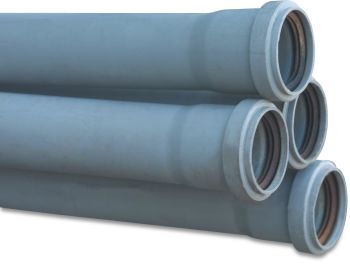 Discharge Pipe - Ø50mm x 1000mm (Grey)